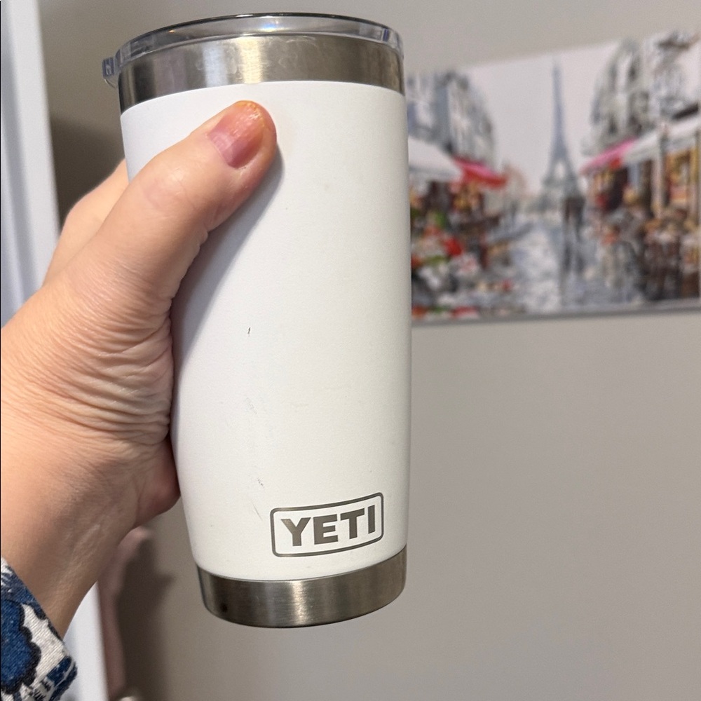 YETI Stainless Steel White Tumbler
